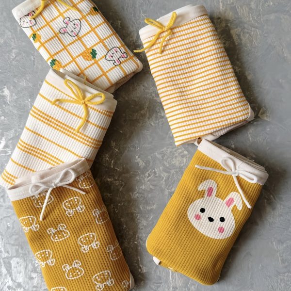 شورت زنانه بانی زرد ( پک ۶ عددی)